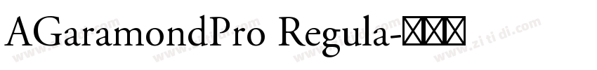 AGaramondPro Regula字体转换